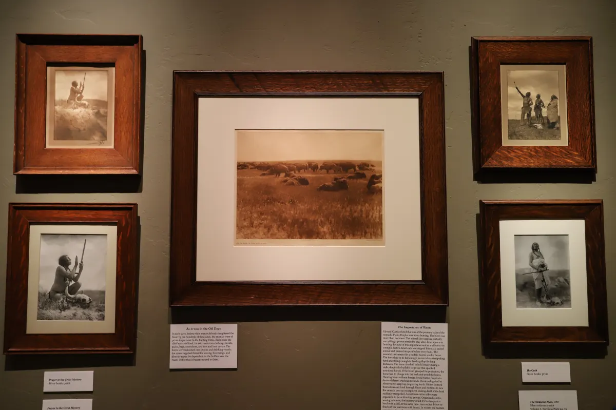 Catching Shadows on the Plains exhibit at Woolaroc Museum, photo 4