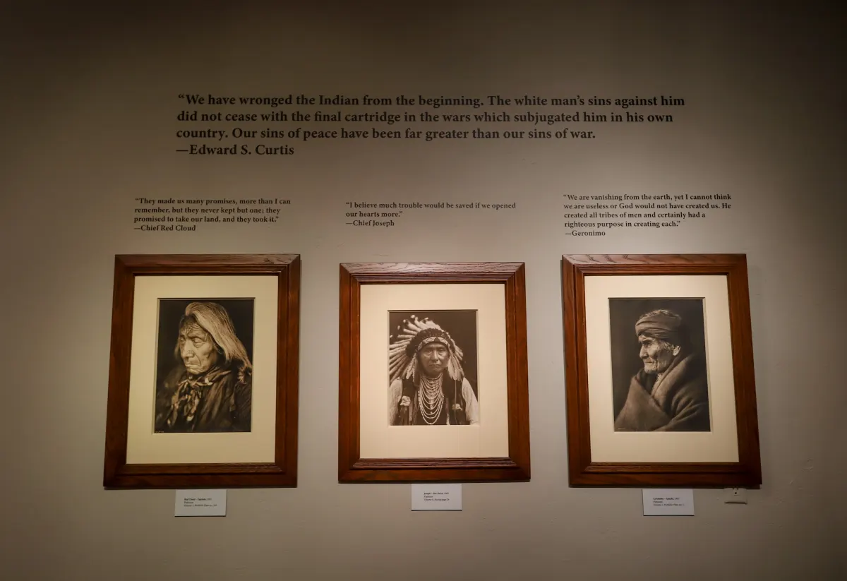 Catching Shadows on the Plains exhibit at Woolaroc Museum, photo 5
