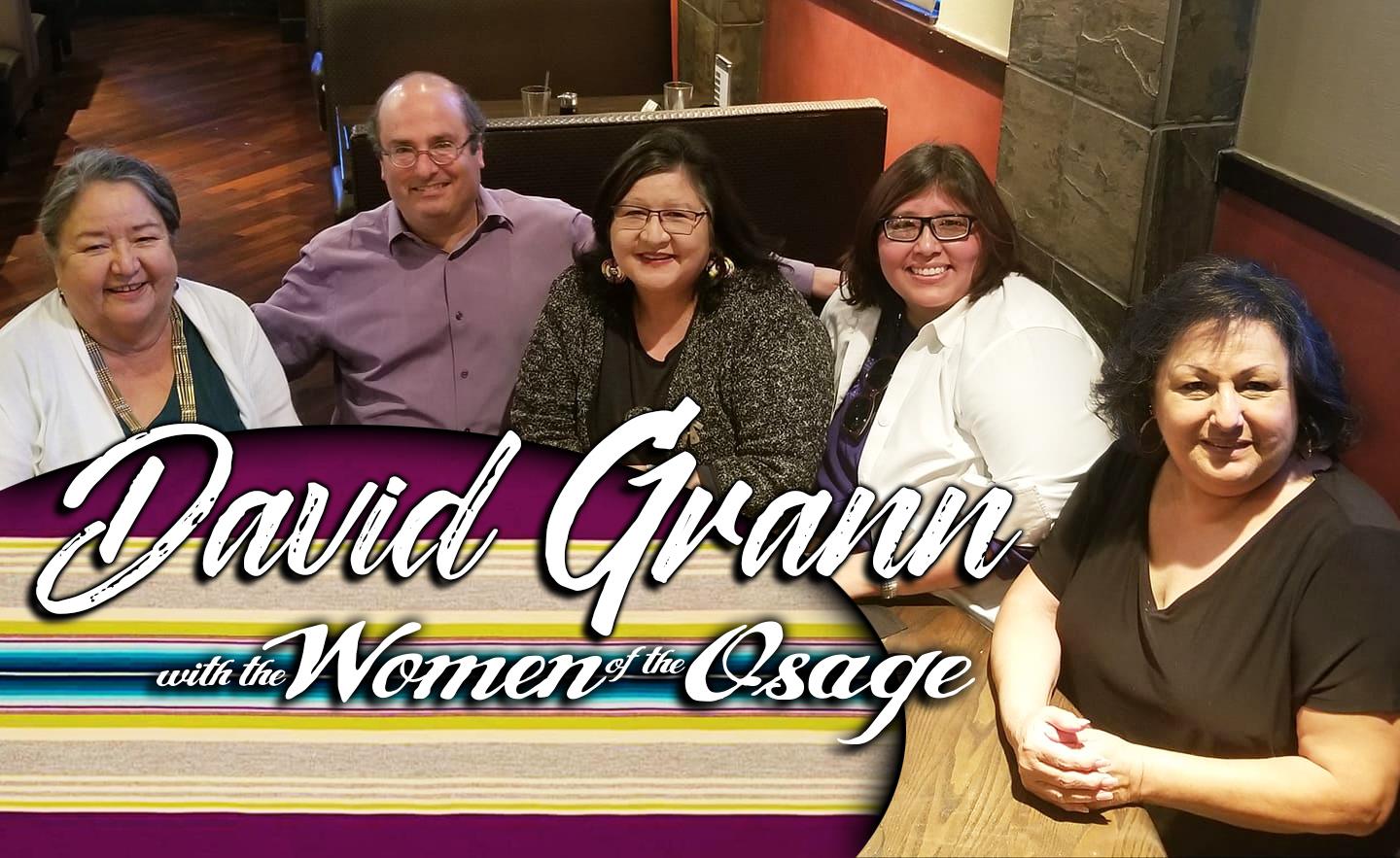 Author David Grann with the Women of the Osage in The Water Bird Gallery